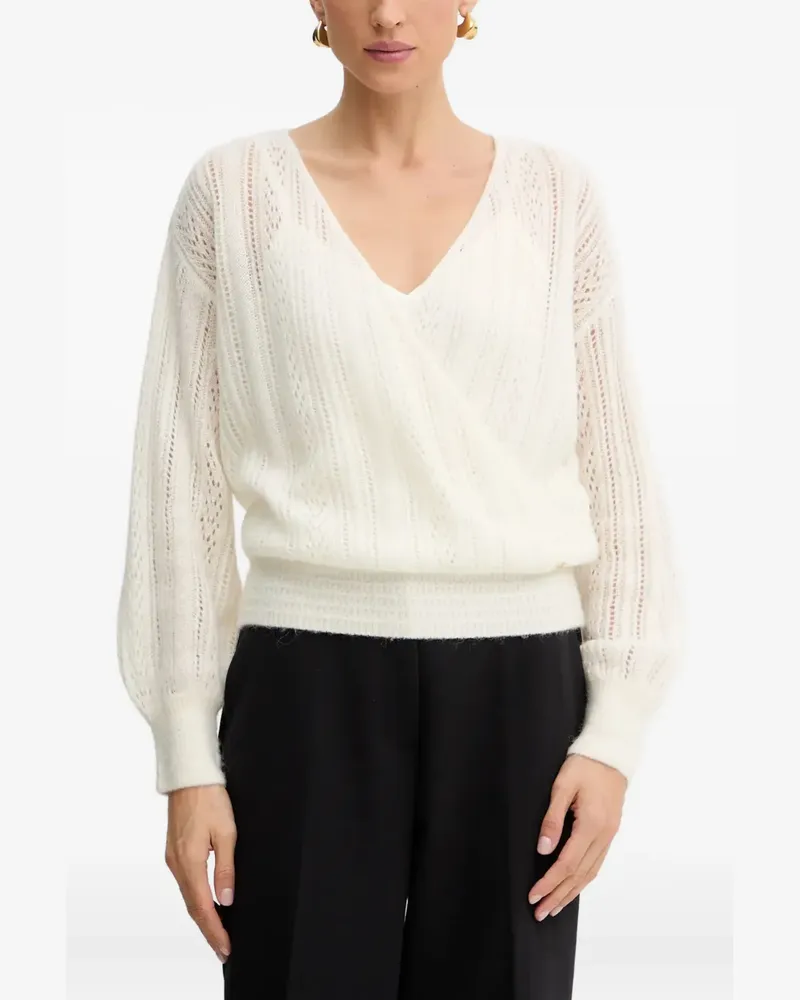 Guess V-neck sweater - Weiß Weiß