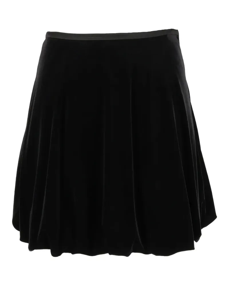 Emporio Armani velvet mini skirt - Schwarz Schwarz