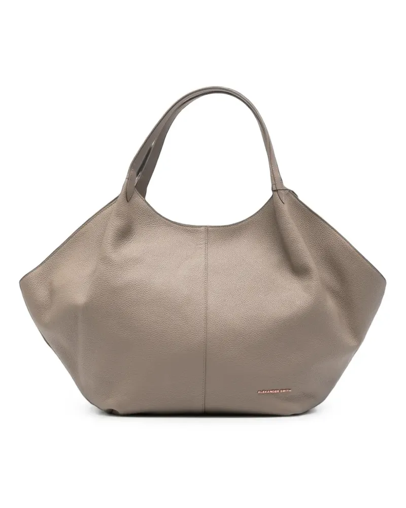 Alexander Smith Rachel grained leather tote bag - Nude Nude