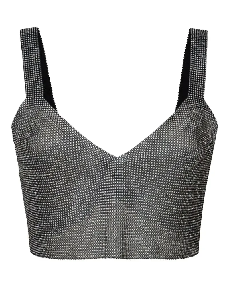 SANTA Brands wide-strap milano top - Schwarz Schwarz