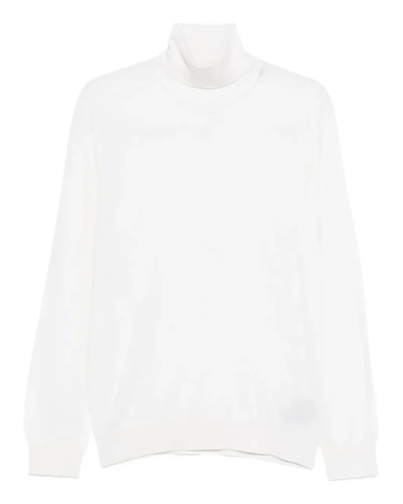 Ermenegildo Zegna Langärmeliger Rollkragenpullover - Weiß Weiß