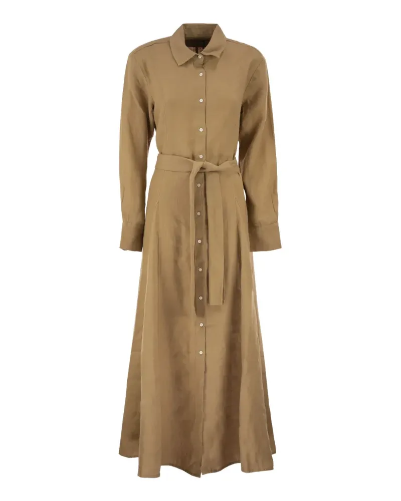 Ralph Lauren belted linen shirt dress - Nude Nude