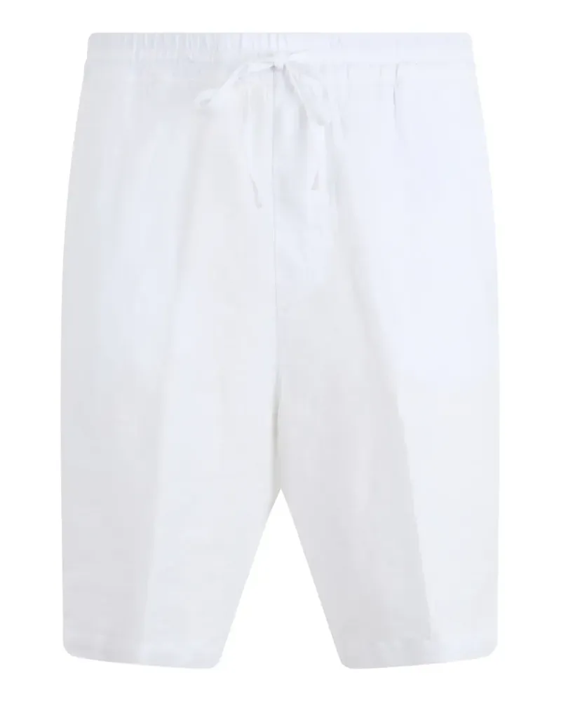 120% Lino drawstring-waist shorts - Weiß Weiß