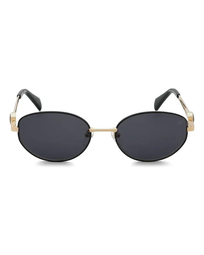 Blumarine oval-frame sunglasses - Schwarz Schwarz