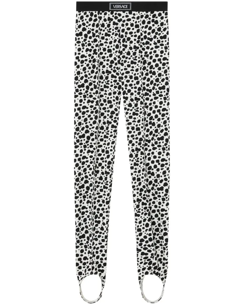 Versace Leggings mit Dalmatiner-Print - Weiß Weiß