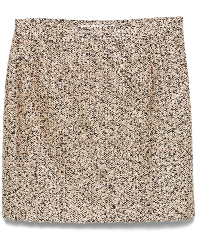 Alessandra Rich Tweed-Minirock aus Lurex - Schwarz Schwarz