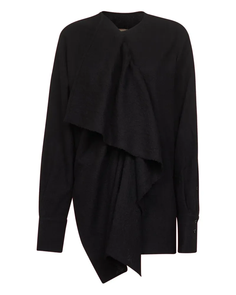 Uma Wang Gerüschte Pullover - Schwarz Schwarz