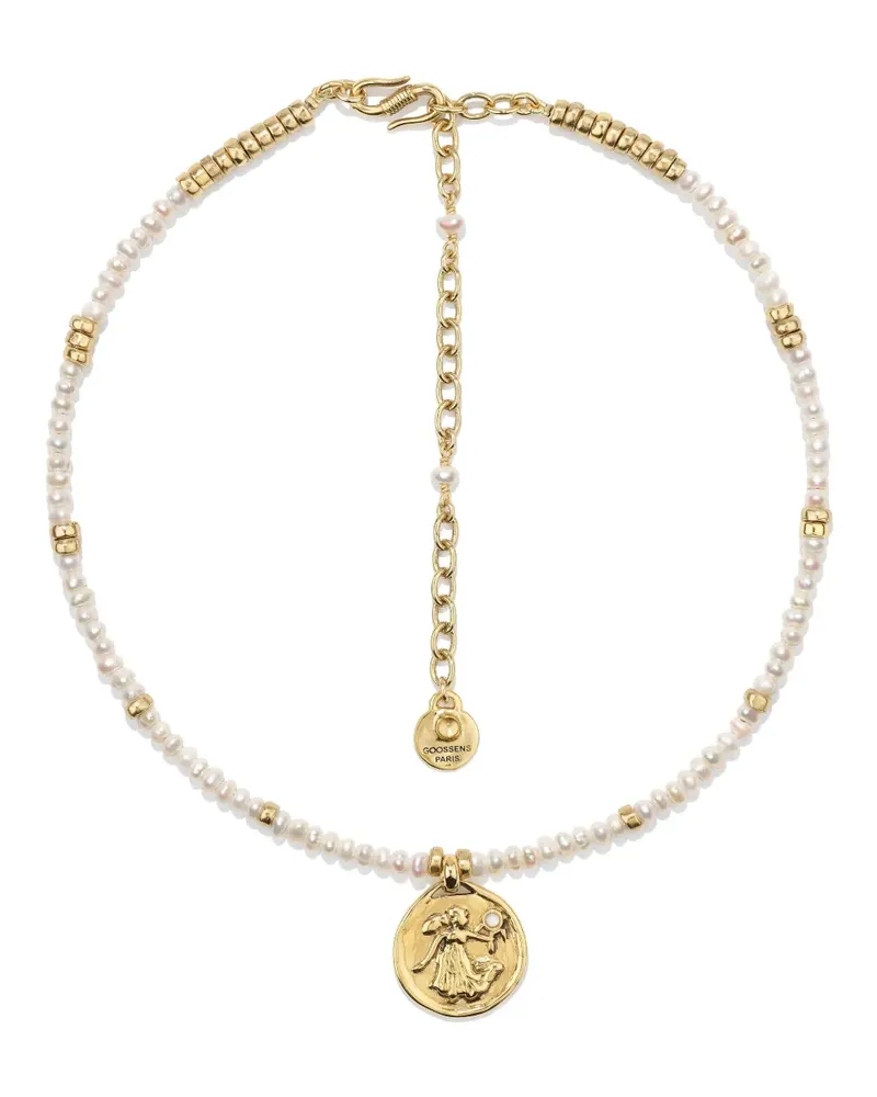 Goossens Paris Astro Virgo Pearls Halskette - Gold Gold