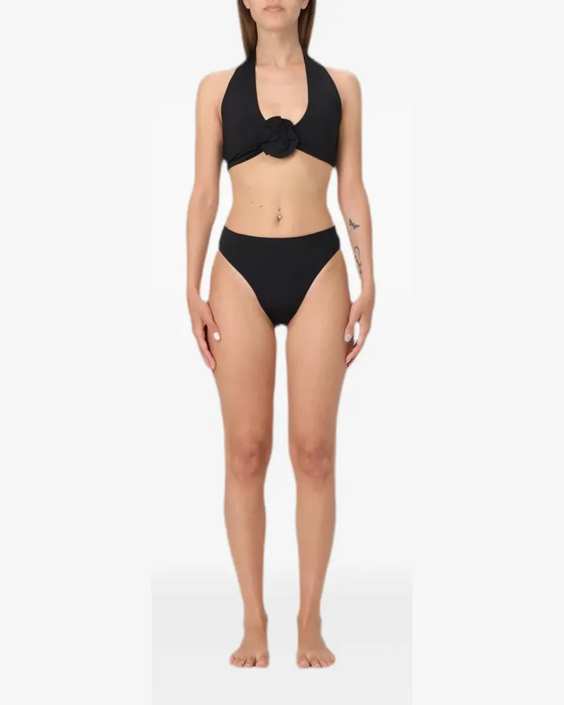 Maygel Coronel Klassischer Neckholder-Bikini - Schwarz Schwarz