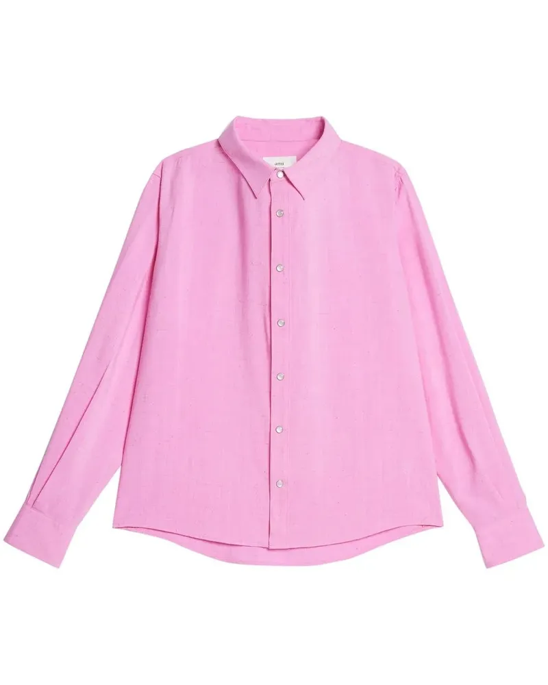 AMI Paris Shantung Hemd - Rosa Rosa