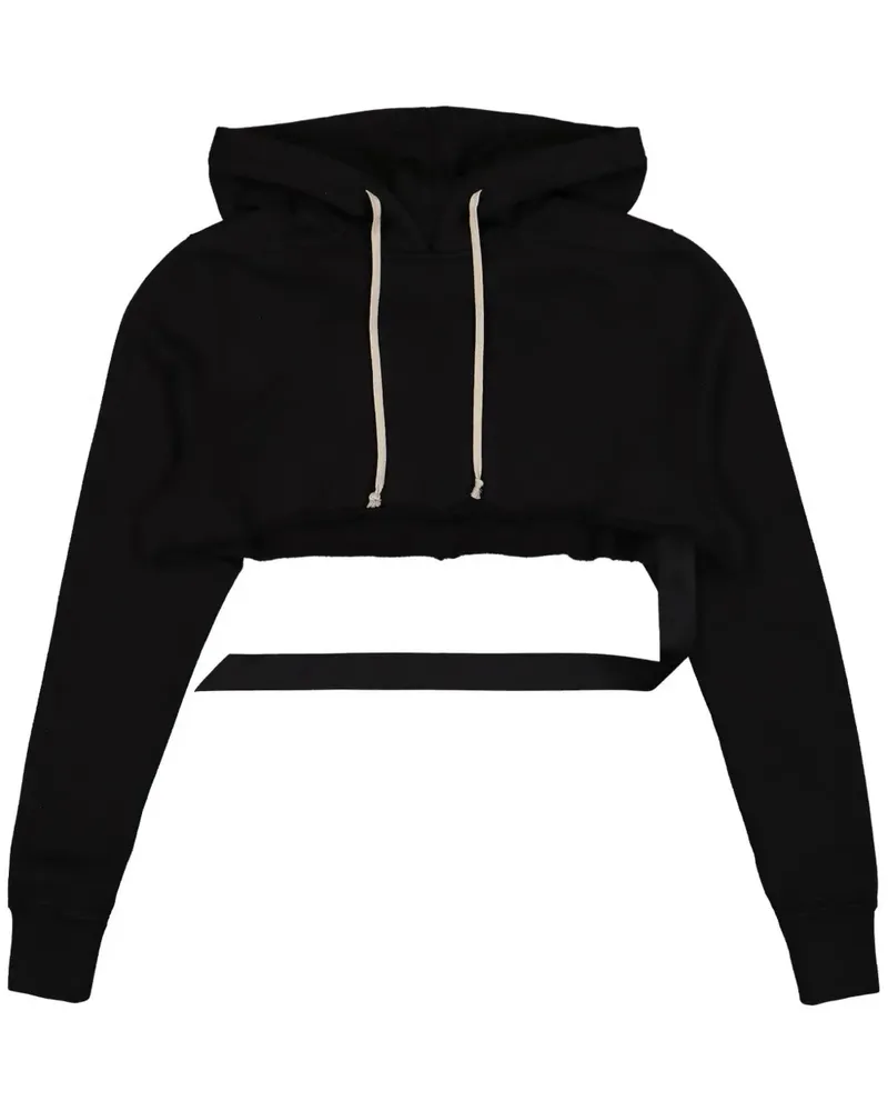 DRKSHDW by Rick Owens Cropped-Hoodie - Schwarz Schwarz