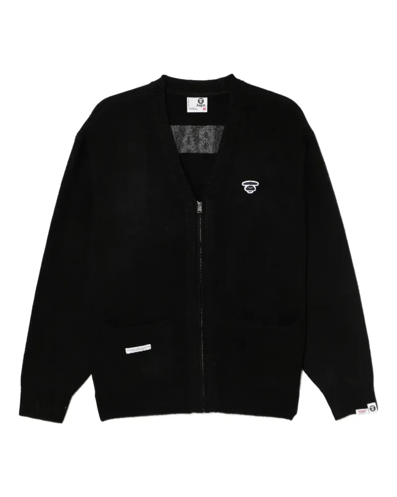 BAPE Moonface Cardigan - Schwarz Schwarz