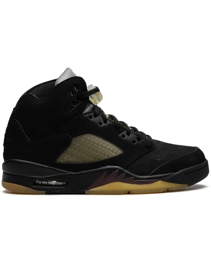 Jordan x A ma Maniere Air  5 Black Sneakers - Schwarz Schwarz
