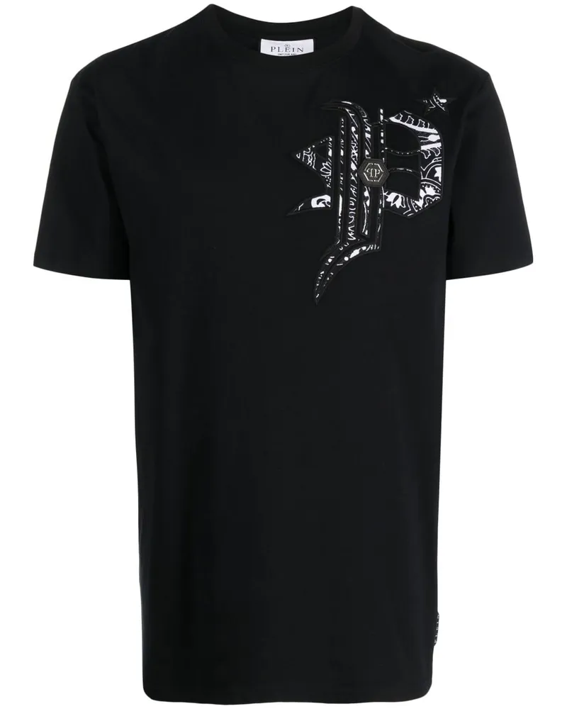 Philipp Plein T-Shirt mit grafischem Print - Schwarz Schwarz