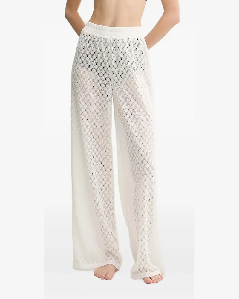 Melissa Odabash ADI Hose mit Häkelmuster - WHITE White