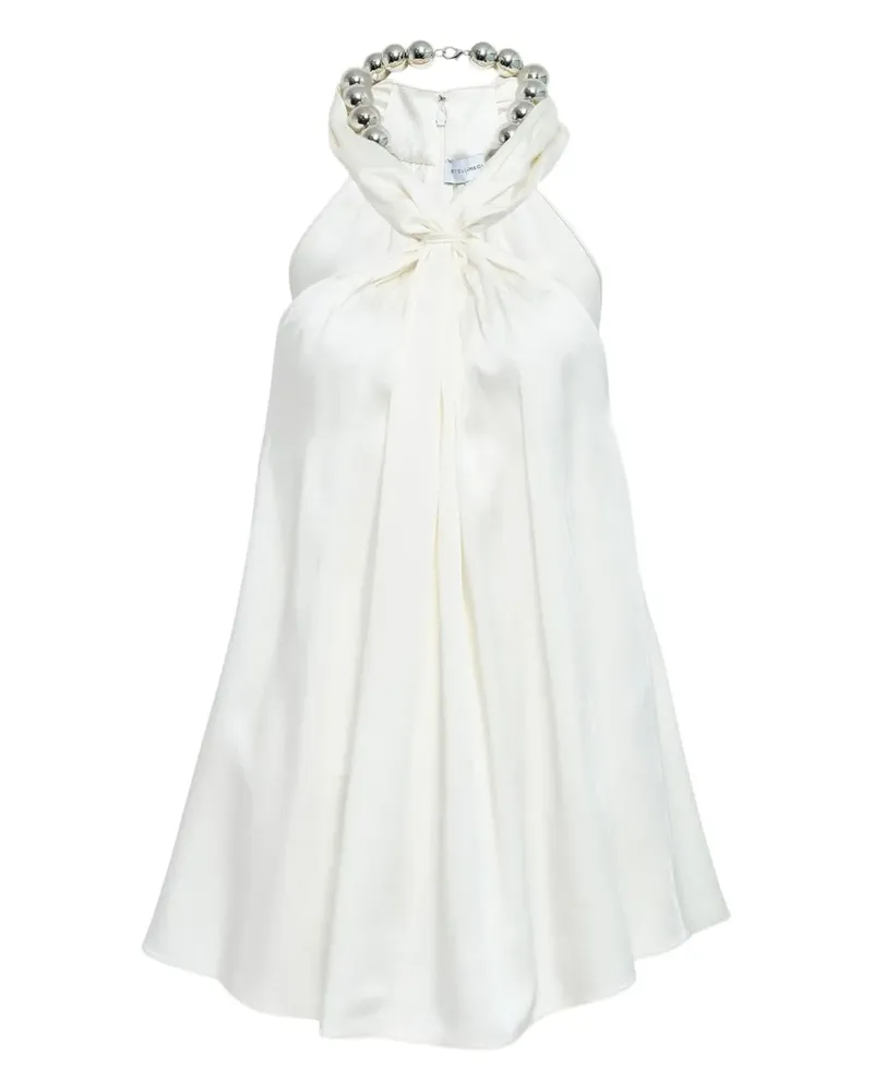 Stella McCartney Neckholder-Top mit Perlendetail - Weiß Weiß