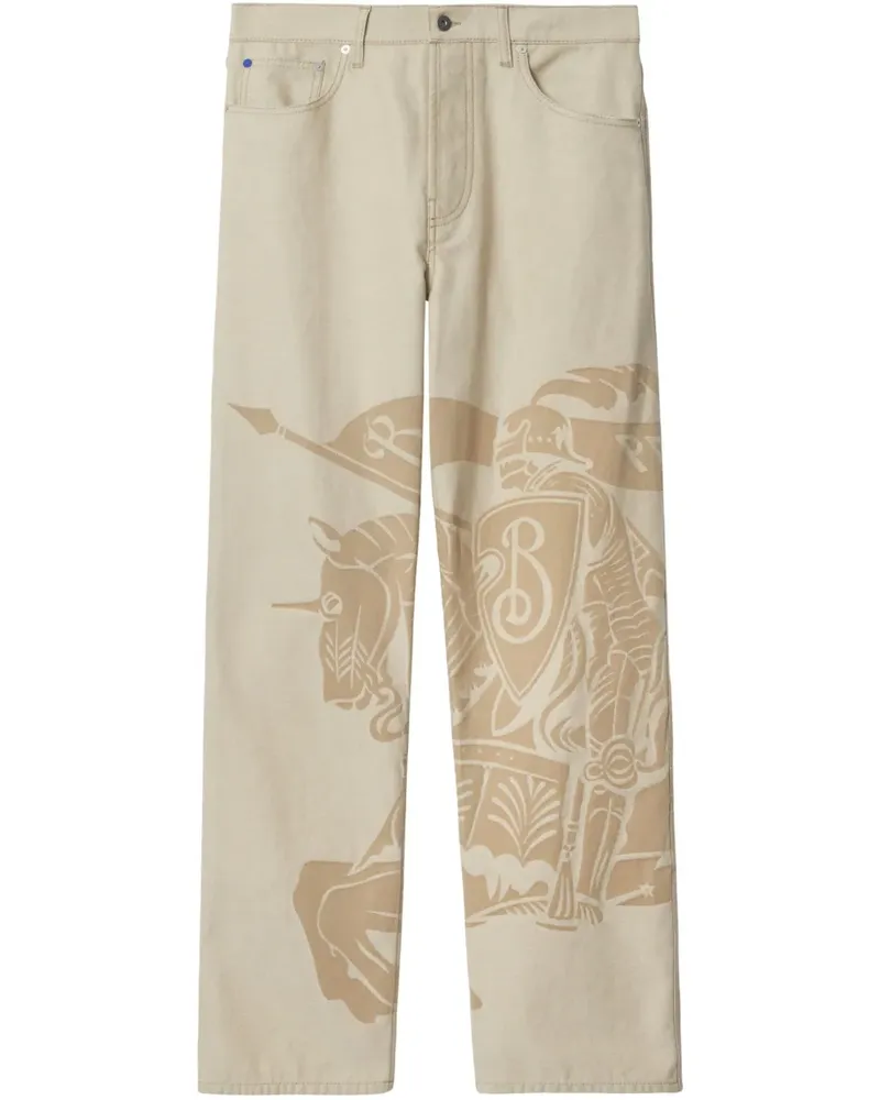 Burberry Equestrian Knight Jeans - Nude Nude