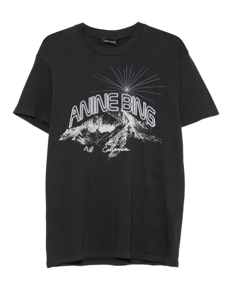 Anine Bing Walker California graphic-print T-shirt - Schwarz Schwarz