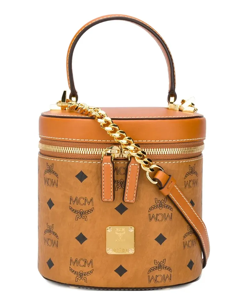 MCM logo tote bag - Braun Braun