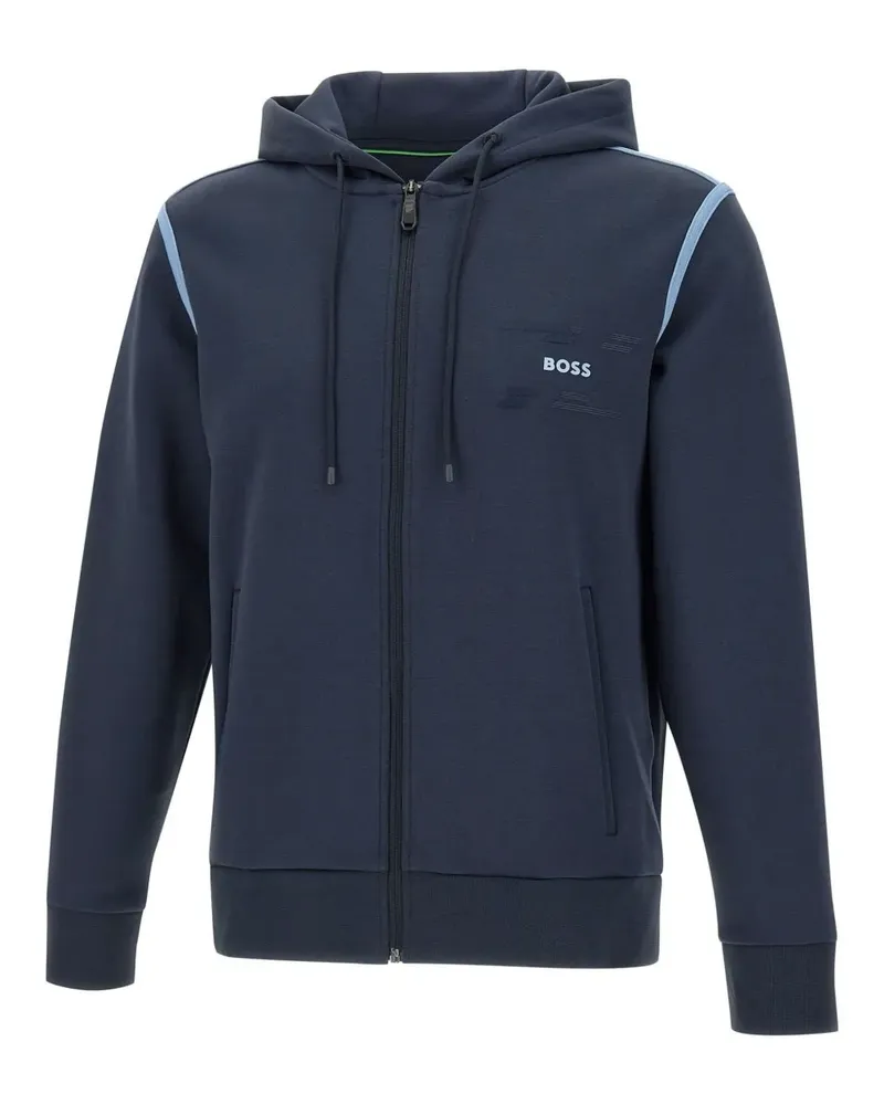 HUGO BOSS Kapuzenjacke mit Reißverschluss - Blau Blau