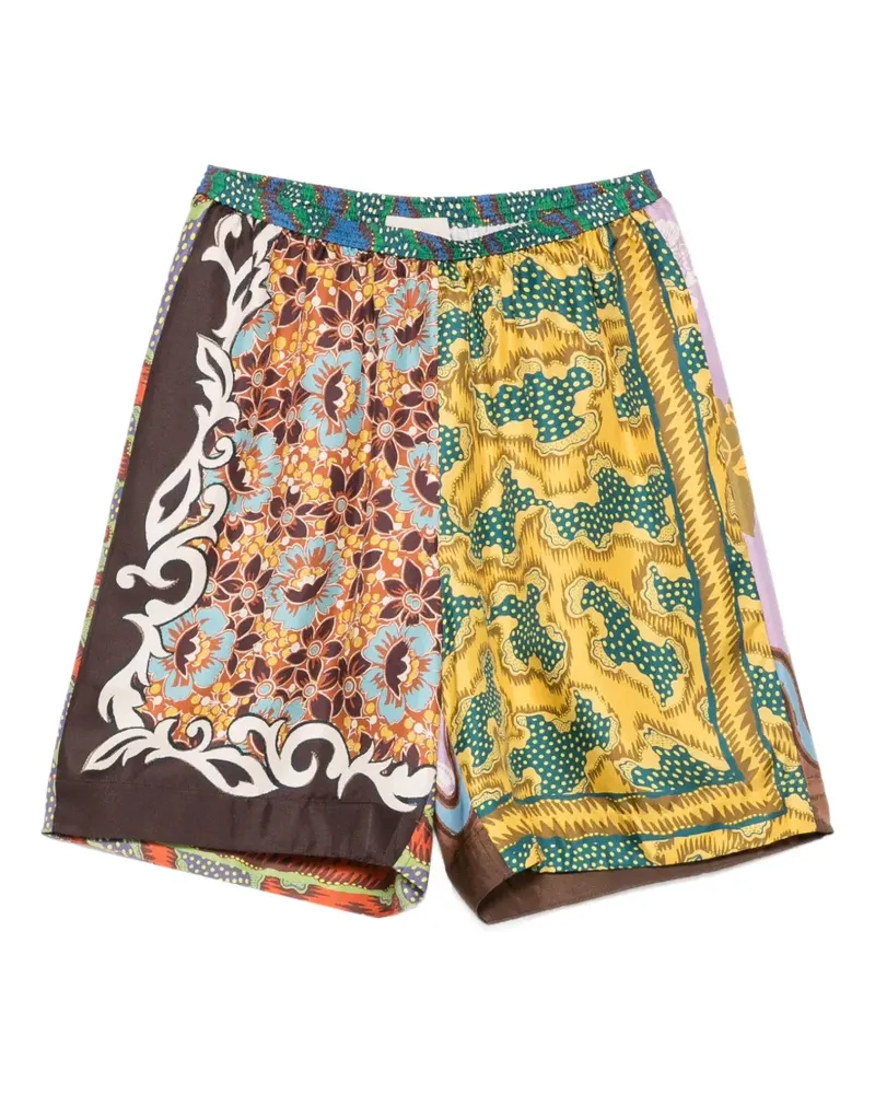 ALEMAIS Arnie graphic-print shorts - Gelb Gelb
