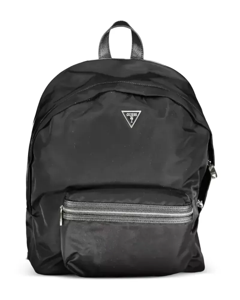 Guess logo-plaque backpack - Schwarz Schwarz