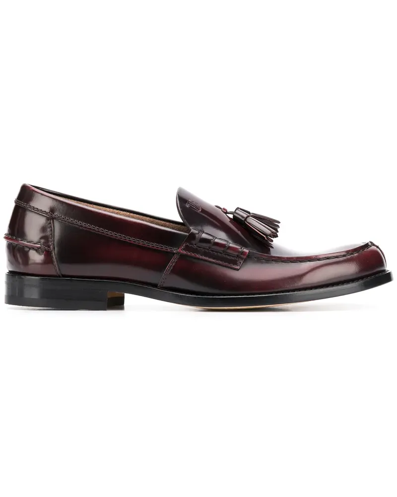 TOD'S Loafer mit Quasten - Rot Rot