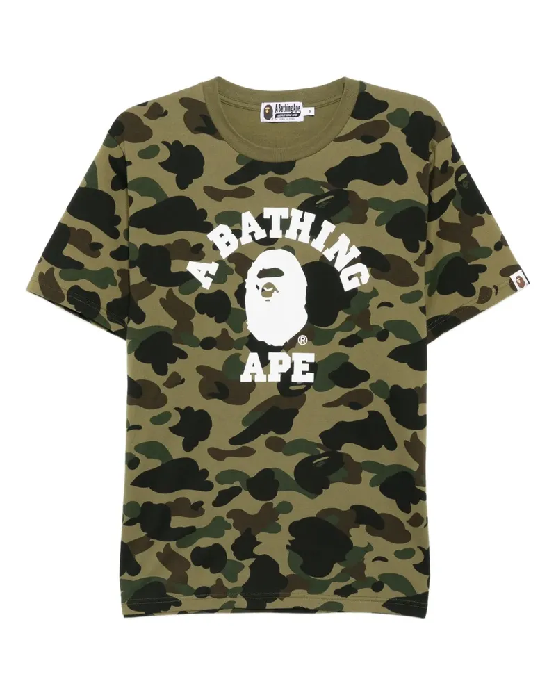 BAPE T-Shirt mit Logo-Print - Grün Grün