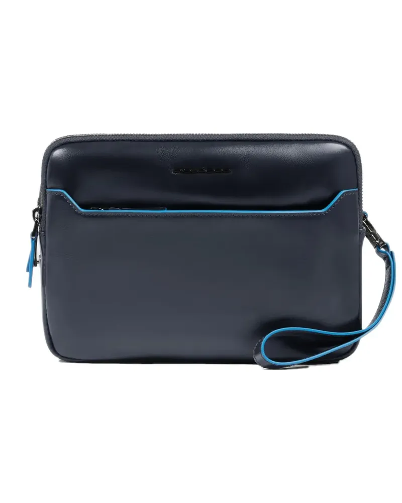 Piquadro fingerprint-security clutch bag - Blau Blau