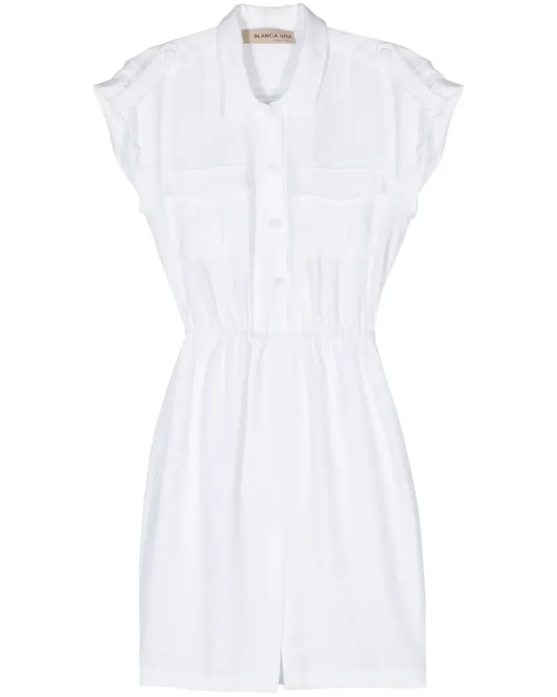 Blanca Afelandra Hemdkleid - Weiß Weiß