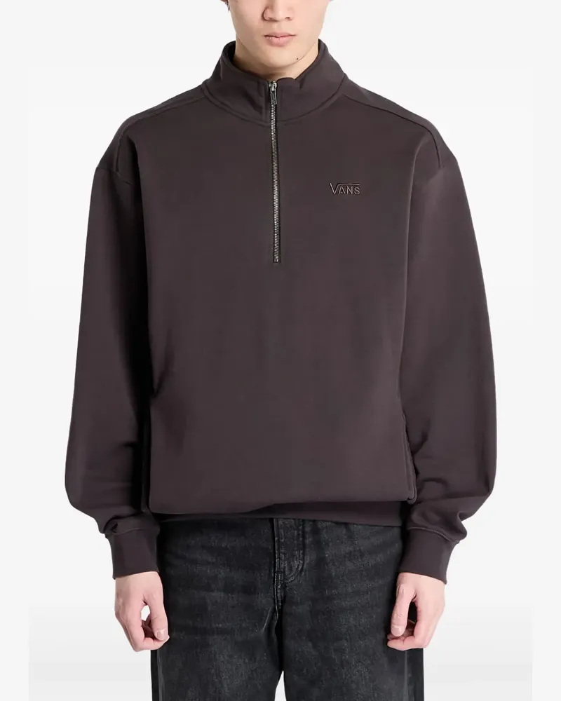 Vans Van D Sweatshirt mit kurzem Reißverschluss - Braun Braun