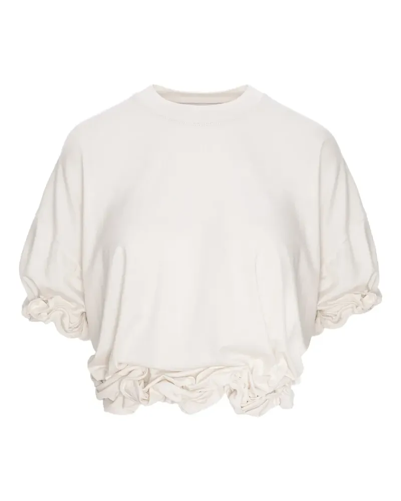 Seen Users Twombly Bloom ruffled T-shirt - Weiß Weiß