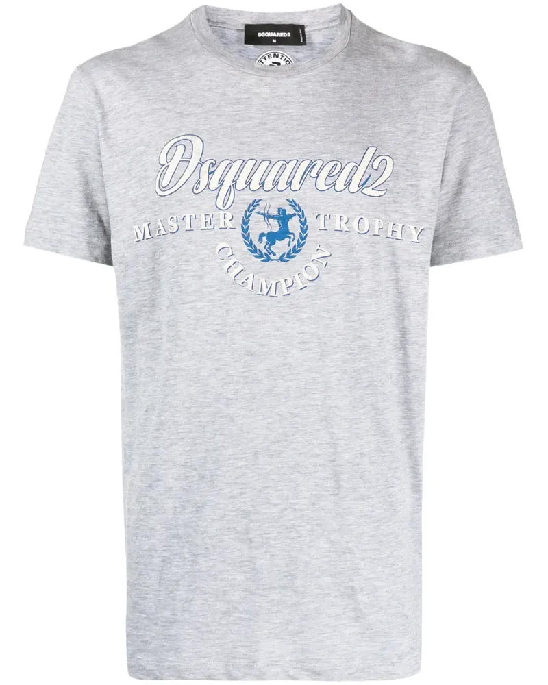 Dsquared2 T-Shirt mit Logo-Print - Grau Grau