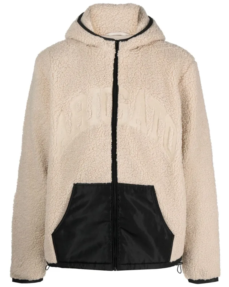 Axel Arigato Chief Fleecejacke mit Logo-Applikation - Nude Nude