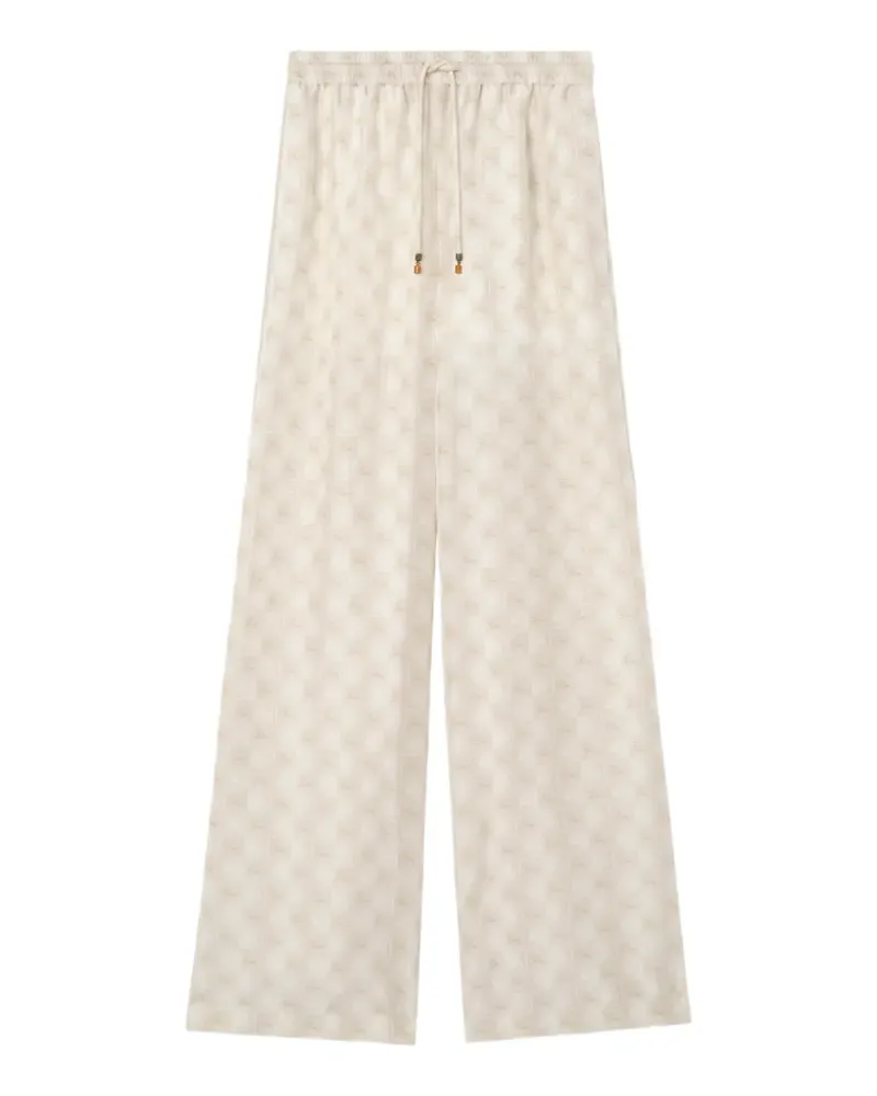 Burberry Pyjamahose aus Seide mit EKD-Check - Nude Nude