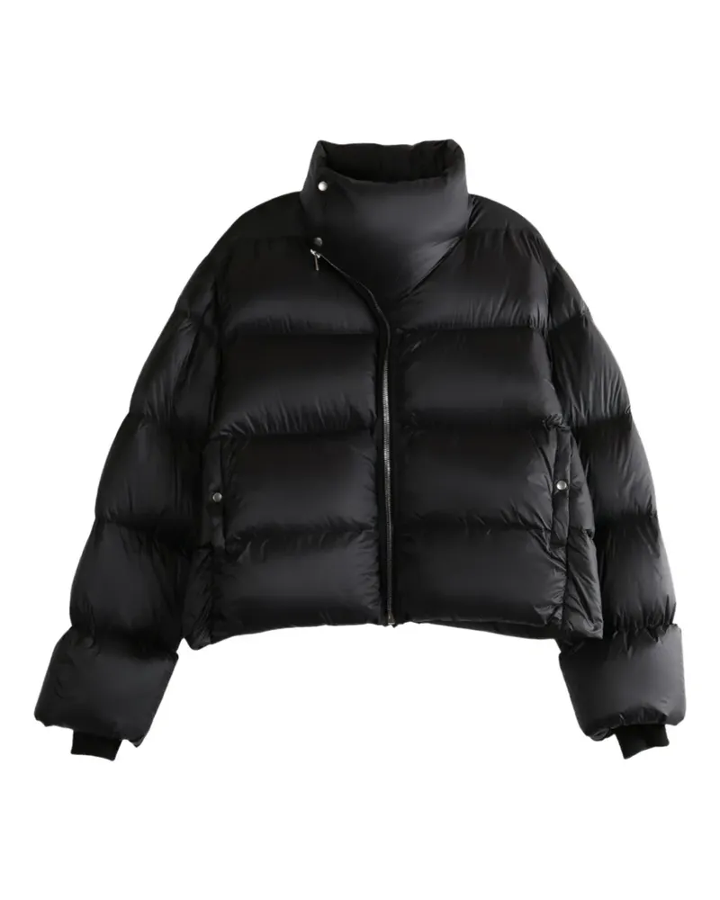 Rick Owens quilted high-neck jacket - Schwarz Schwarz