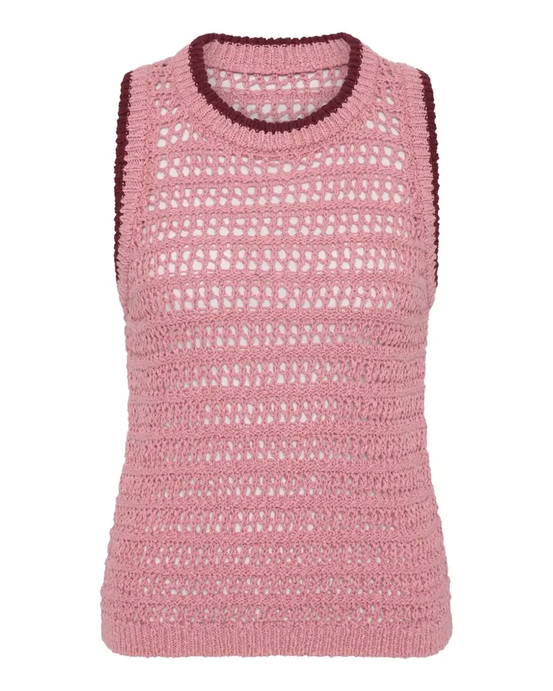 The Upside Gestricktes Bahia Koby Tanktop - Rosa Rosa