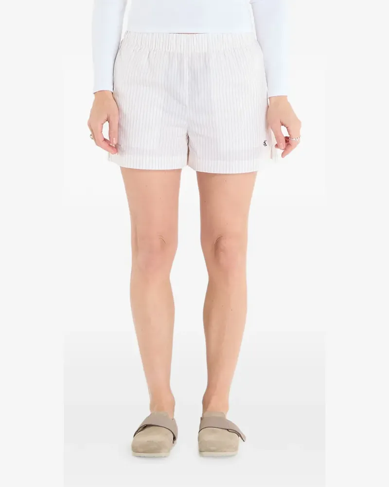 Calvin Klein elasticated-waistband shorts - Weiß Weiß