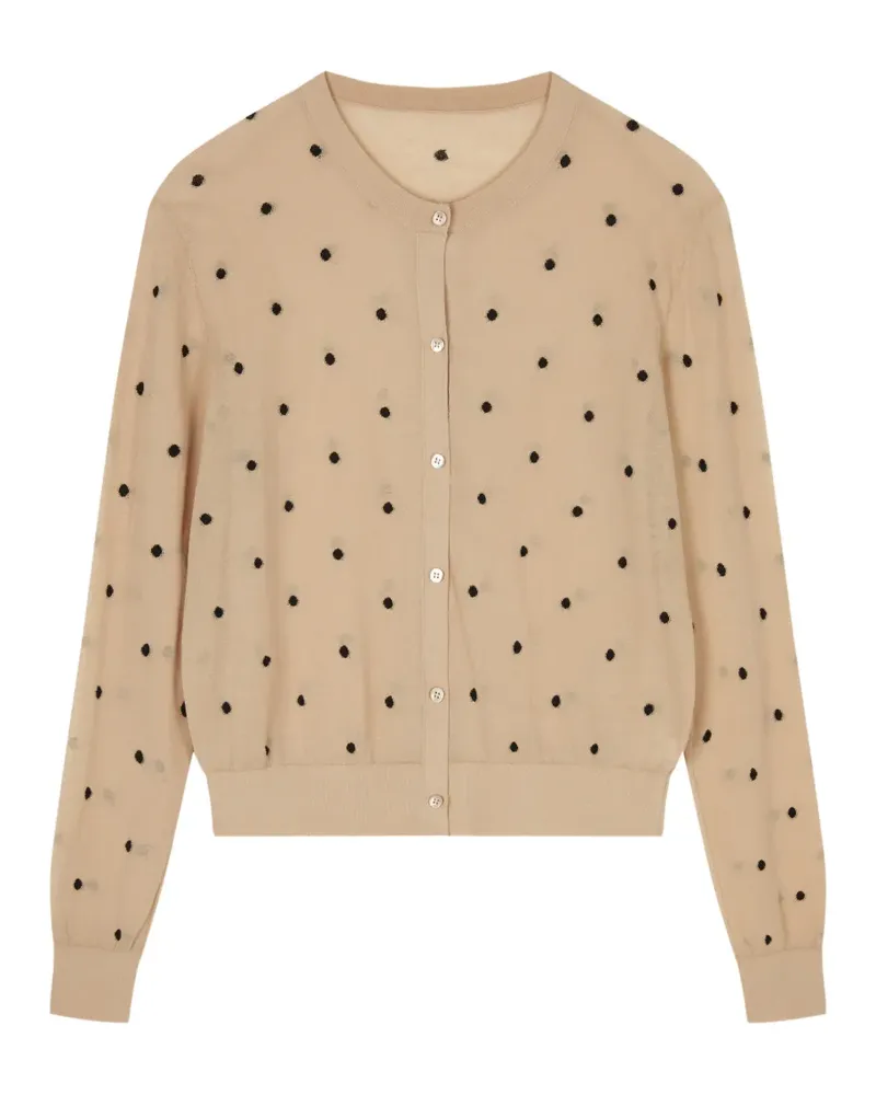 JNBY Cardigan mit Polka Dots - Nude Nude