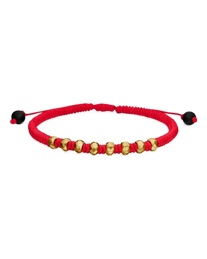 David Yurman 18kt Fortune Woven Gelbgoldarmband 5,5mm - Rot Rot