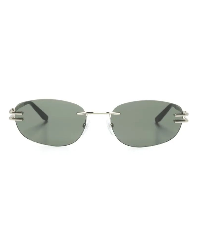 GIGI STUDIOS Michela Sonnenbrille mit rundem Gestell - Schwarz Schwarz