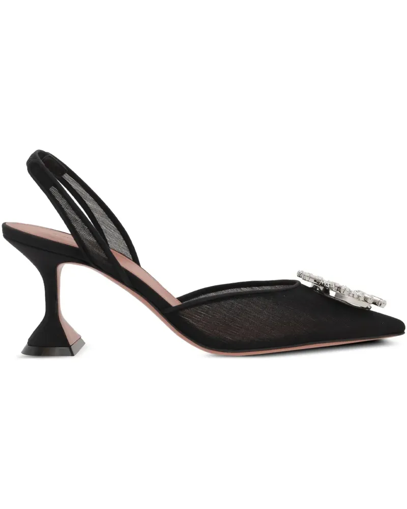 Amina Muaddi Begum Pumps 70mm - Schwarz Schwarz