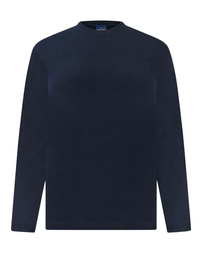 Paul & Shark Klassisches Langarmshirt - Blau Blau