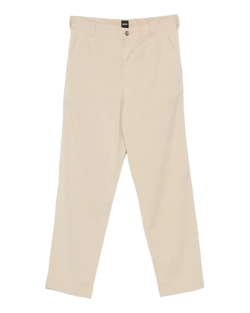 HUGO BOSS Kai pleated-detail trousers - Nude Nude