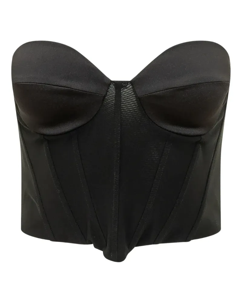 ACTUALEE strapless boned bustier top - Schwarz Schwarz