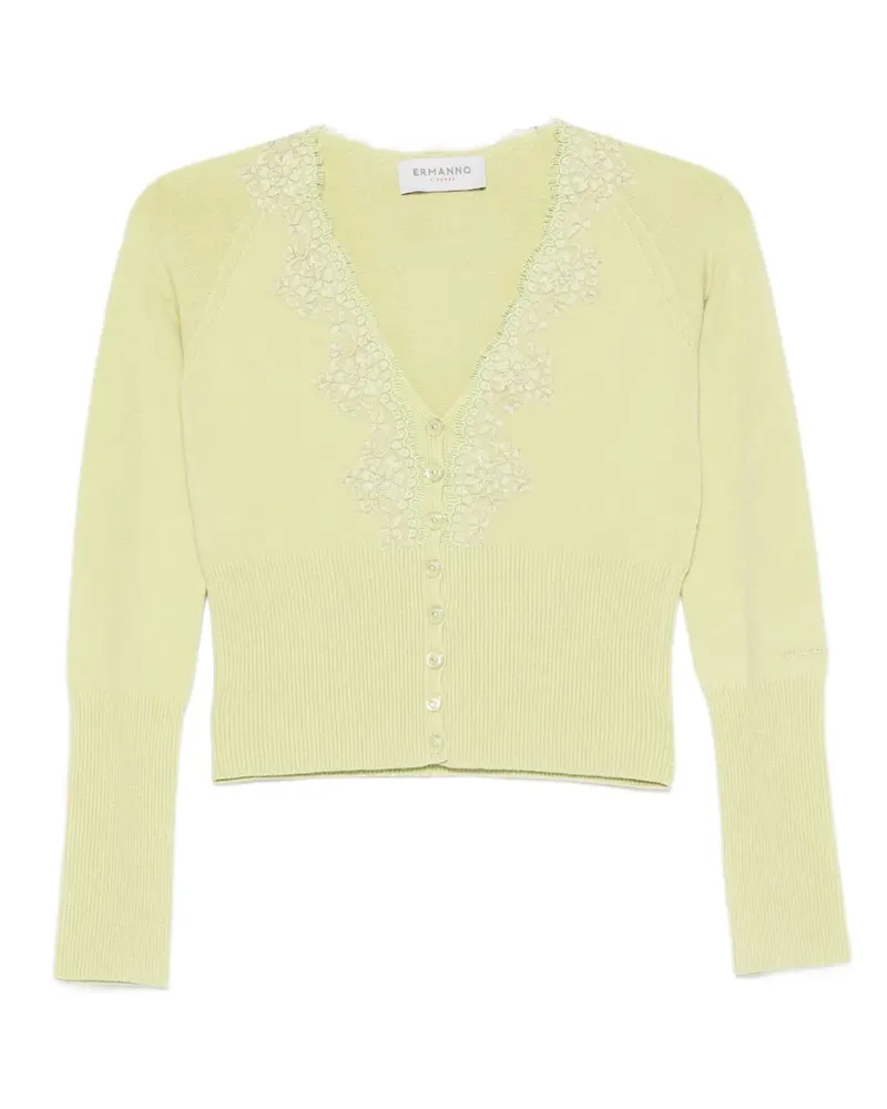 Ermanno Scervino Klassischer Cropped-Cardigan - Grün Grün