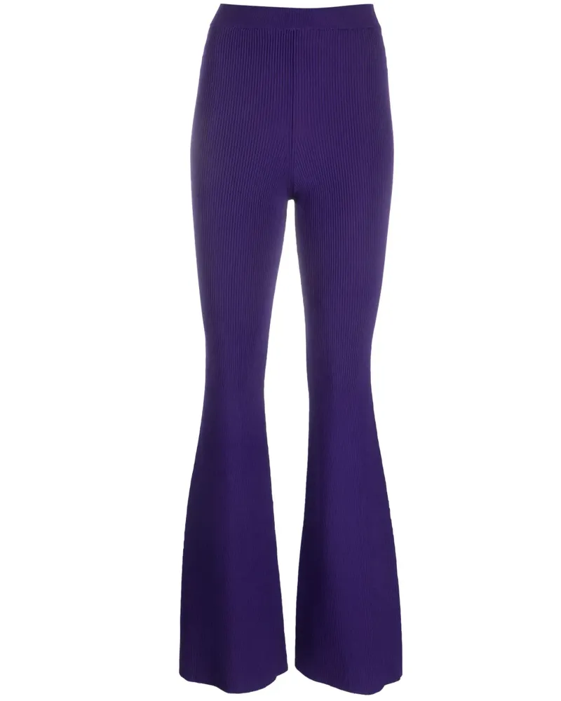 Stella McCartney Gerippte Hose - Violett Violett