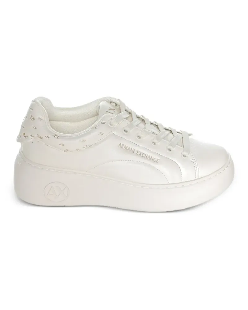 Armani Exchange Sneakers mit Plateausohle - Weiß Weiß