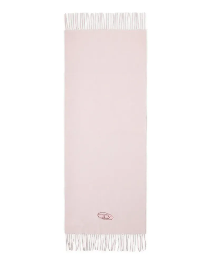 Diesel S-Imon Oval-D fringed scarf - Rosa Rosa