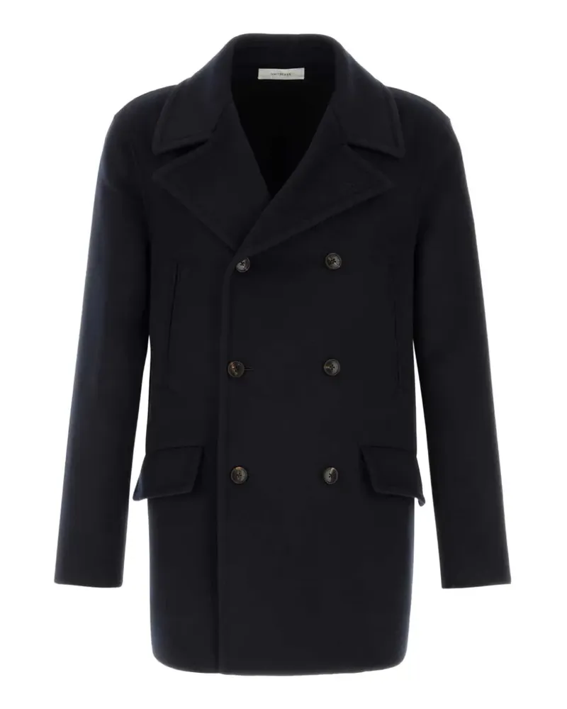Umit Benan Doppelreihiger The Good Men Mantel - Blau Blau